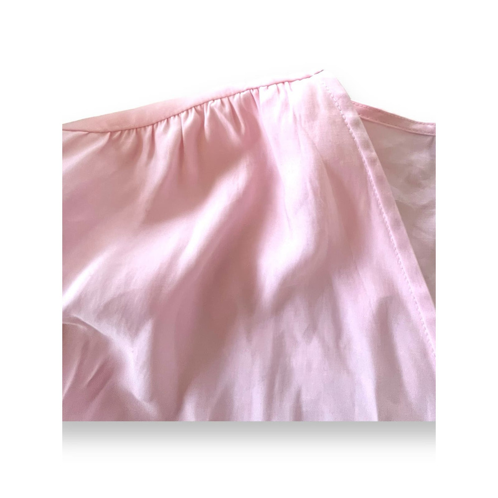 Nordstrom V-Neck Long Sleeve Button-Up Modal Blouse | Pale Pink, Sz L New - Picture 5 of 9